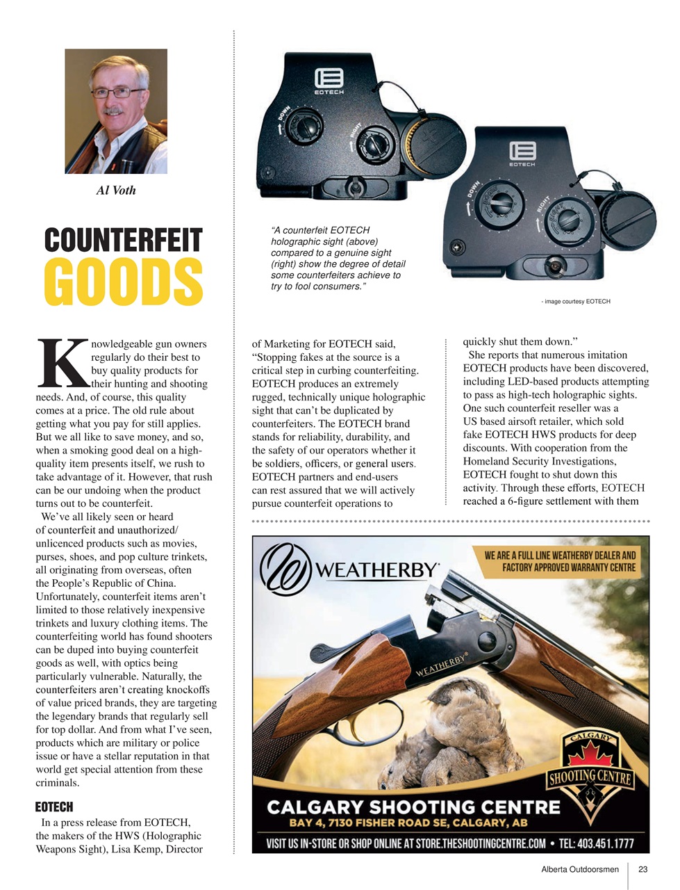 Alberta Outdoors Preview Pages