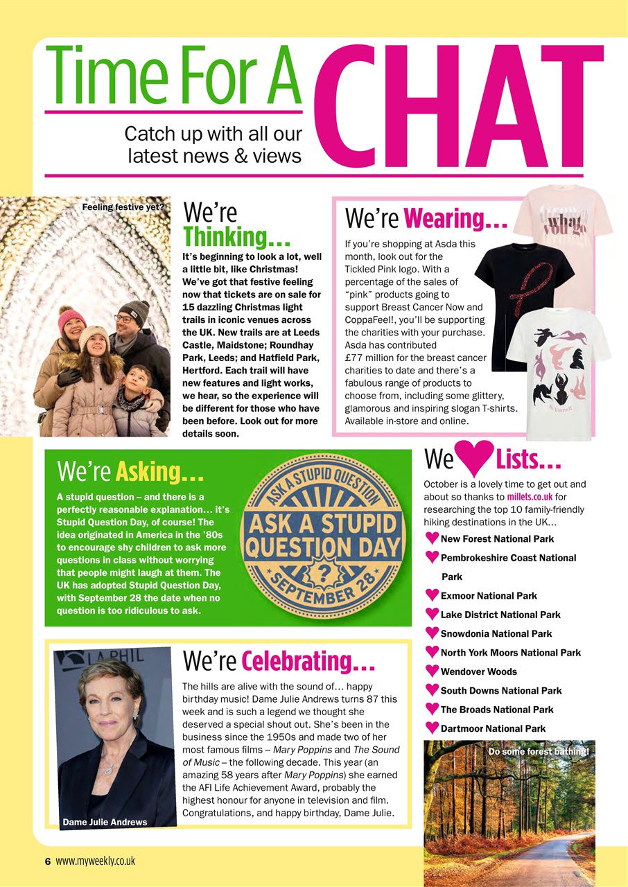 My Weekly Preview Pages