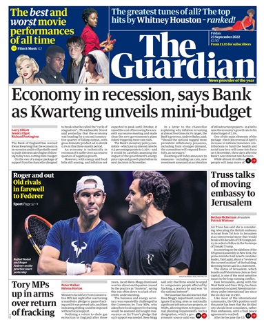 The Guardian Newspaper issue Friday, September 23, 2022