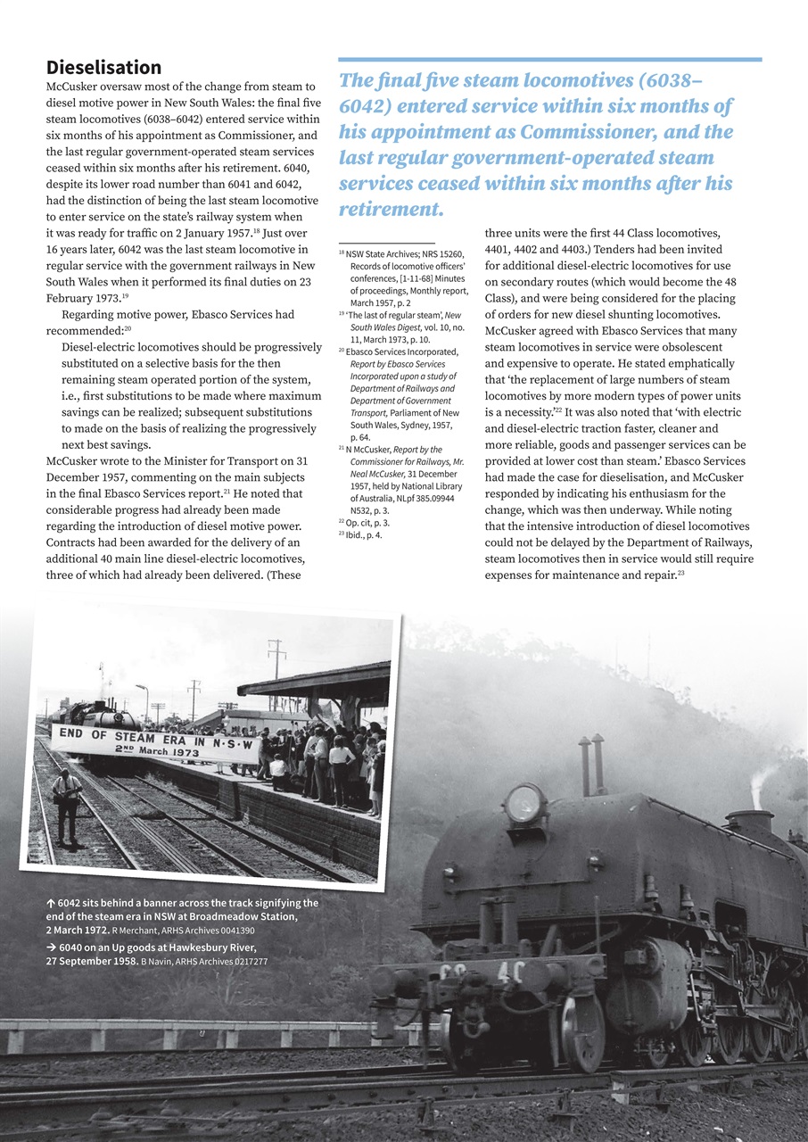 Australian Railway History Preview Pages