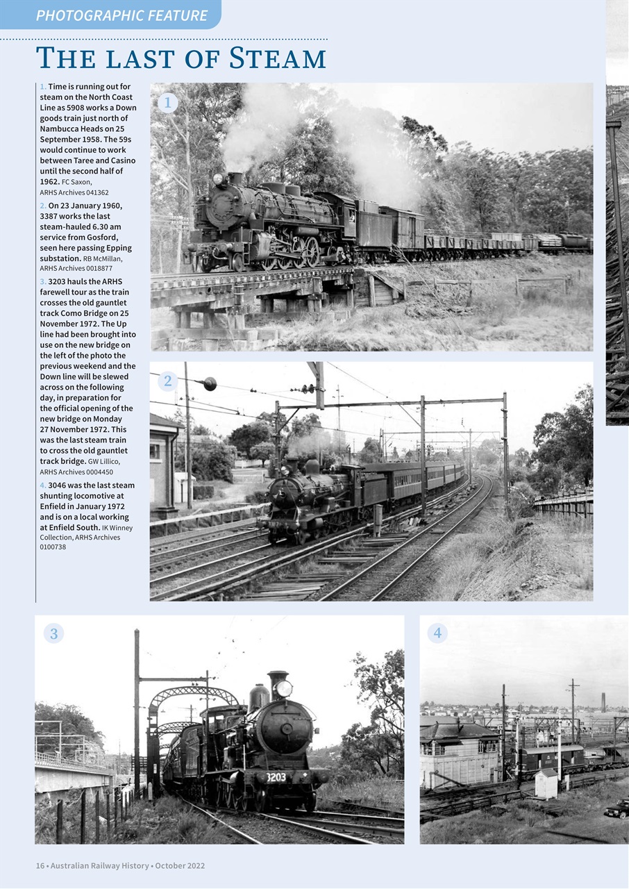 Australian Railway History Preview Pages