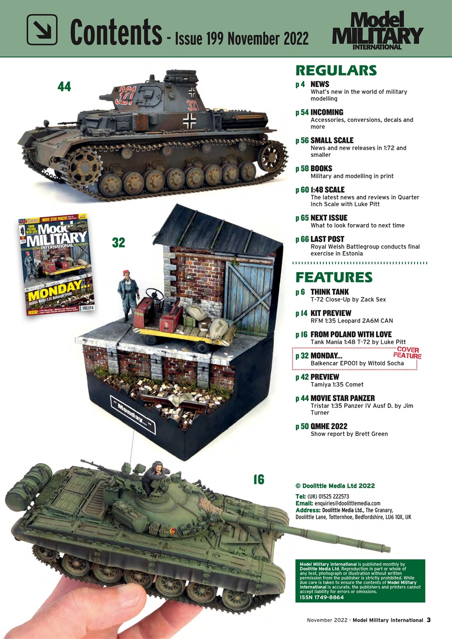 Military Modelling International Magazine Preview Pages