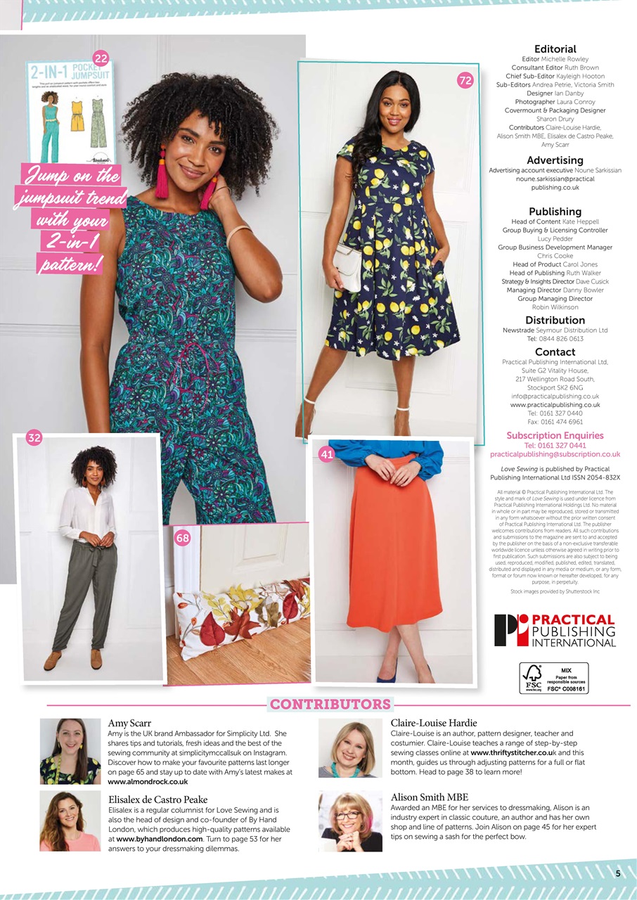 Love Sewing Preview Pages