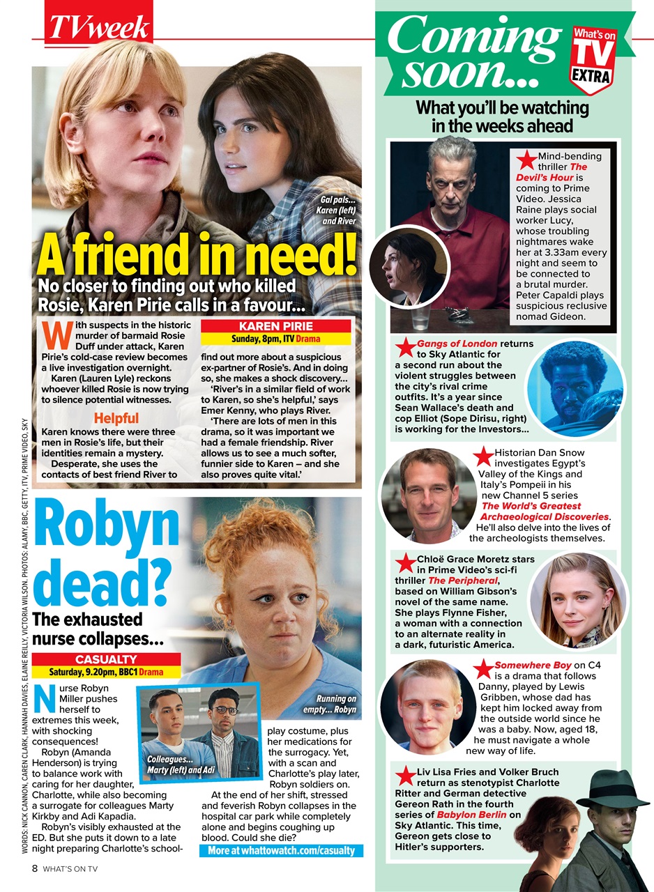 What's on TV Preview Pages