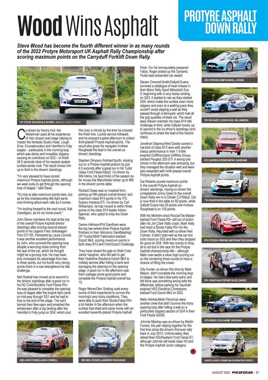 Pacenotes Rally magazine Preview Pages