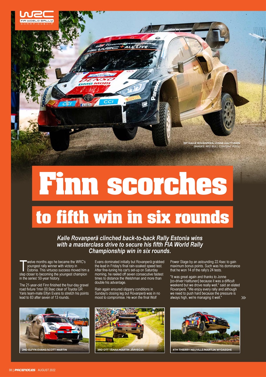 Pacenotes Rally magazine Preview Pages