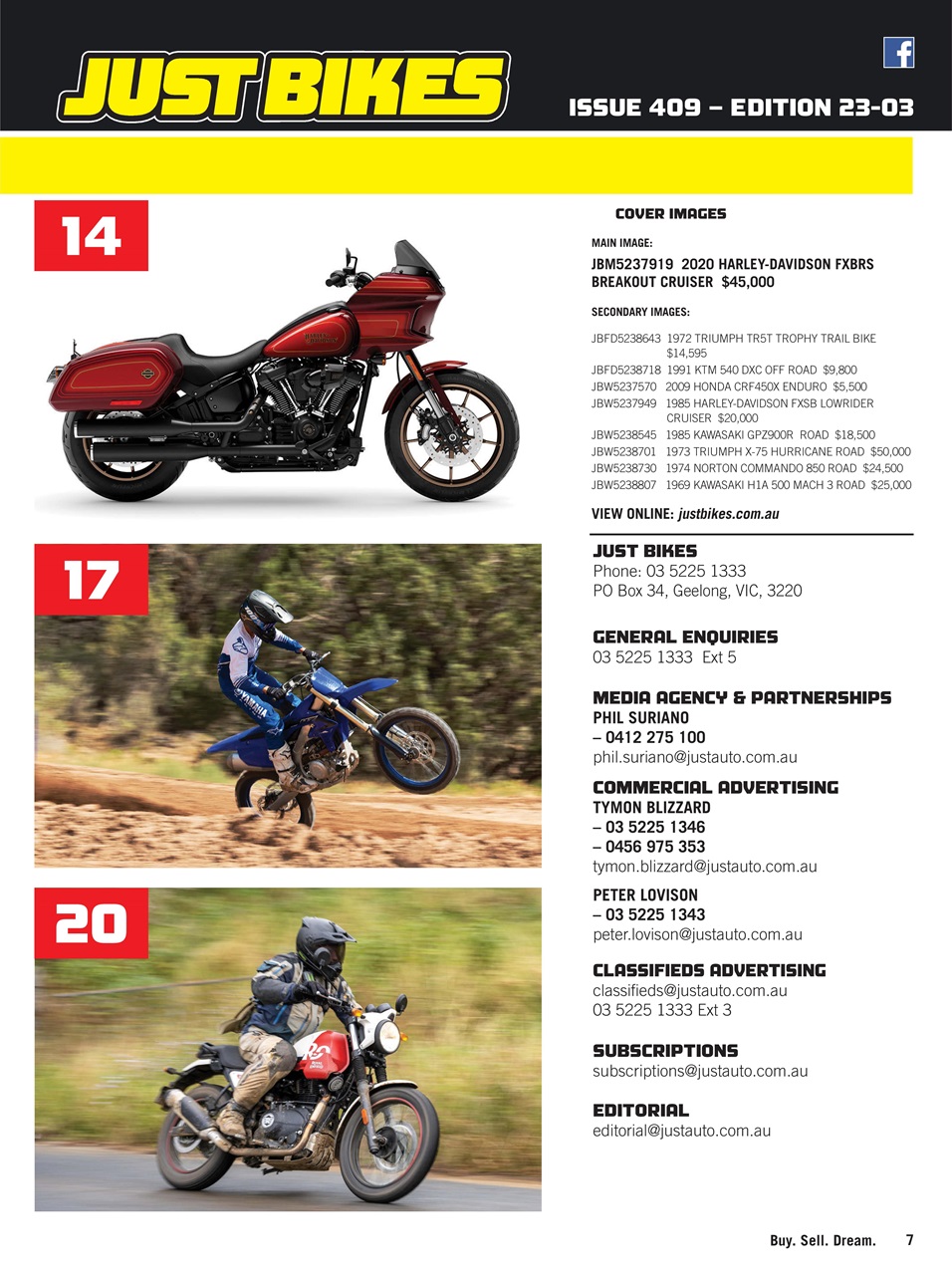 JUST BIKES Preview Pages