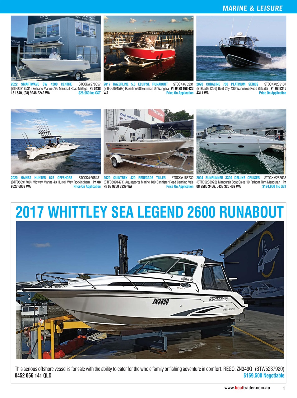 Boat Trader Australia Preview Pages