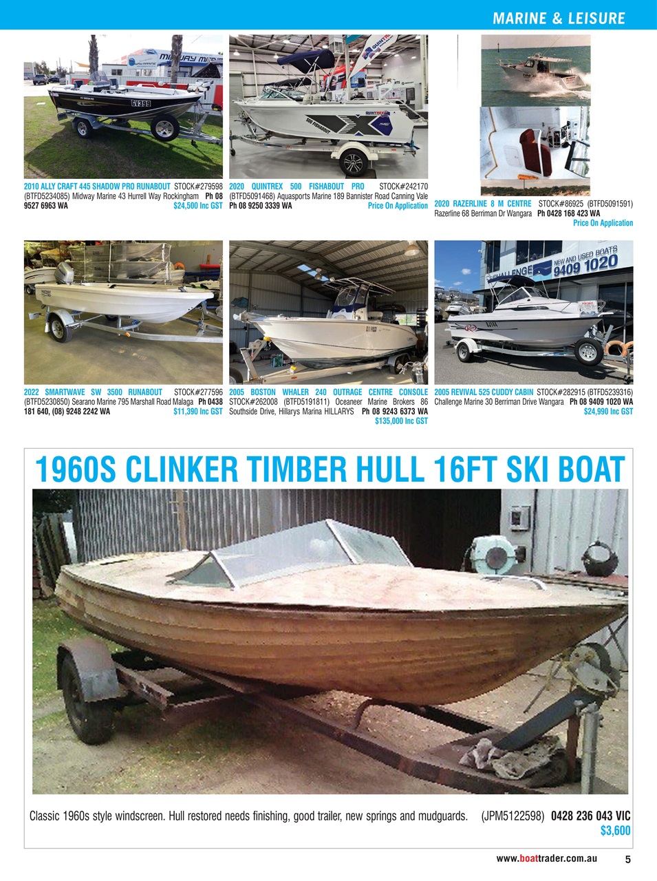 Boat Trader Australia Preview Pages