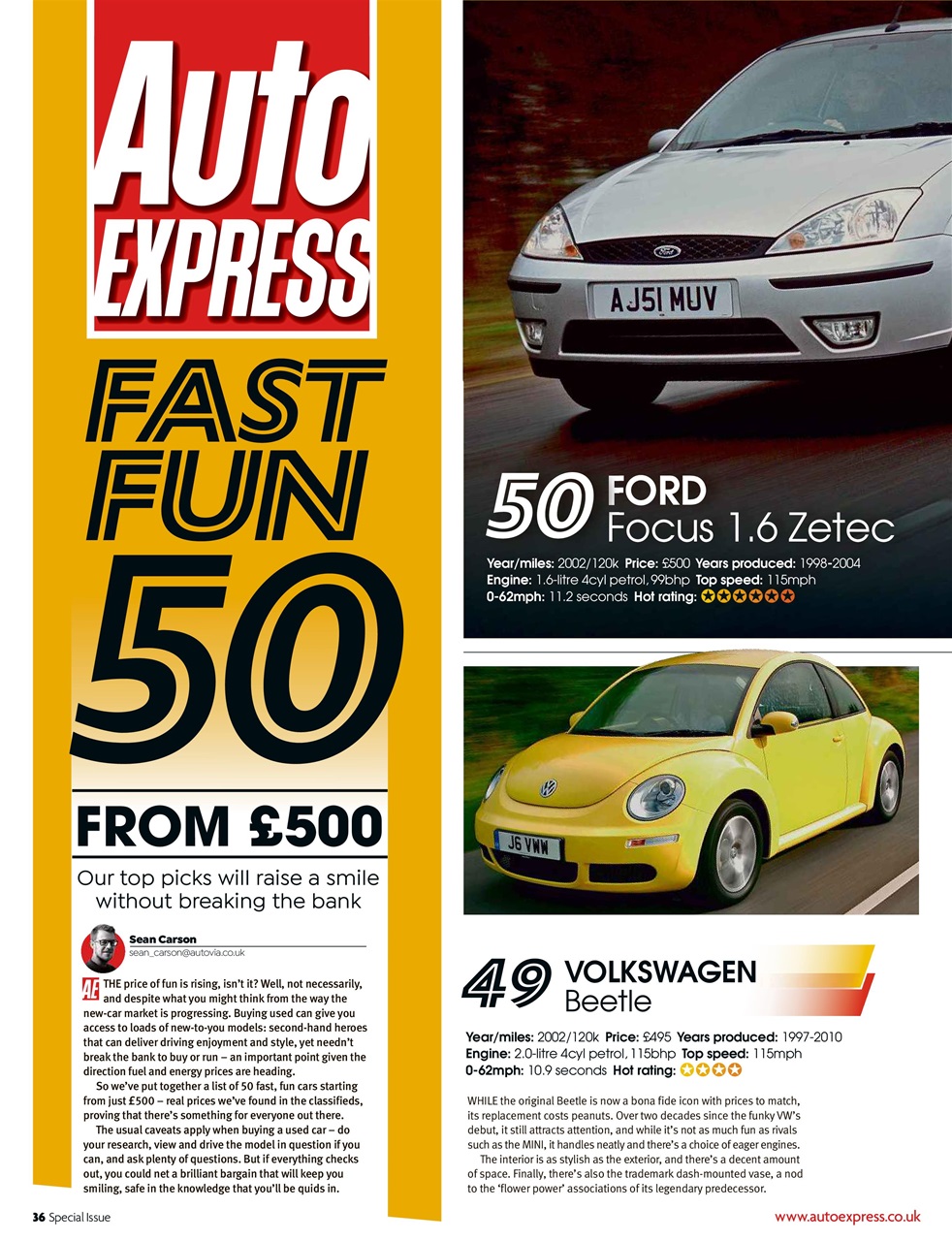 Auto Express Preview Pages