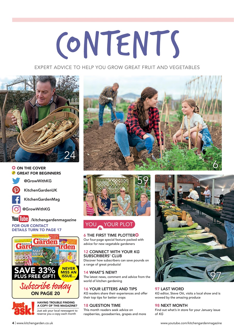 Kitchen Garden Magazine Preview Pages