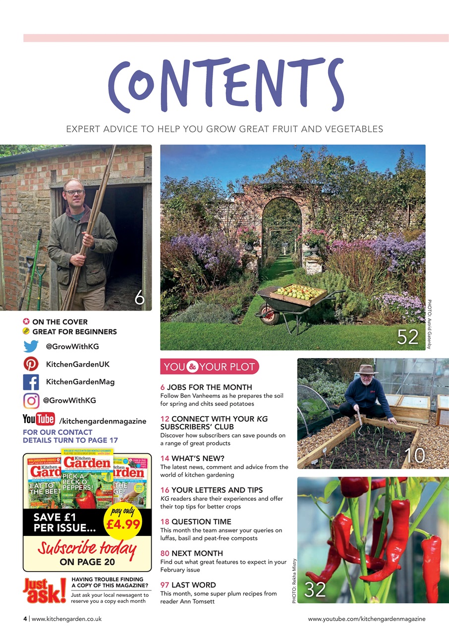Kitchen Garden Magazine Preview Pages