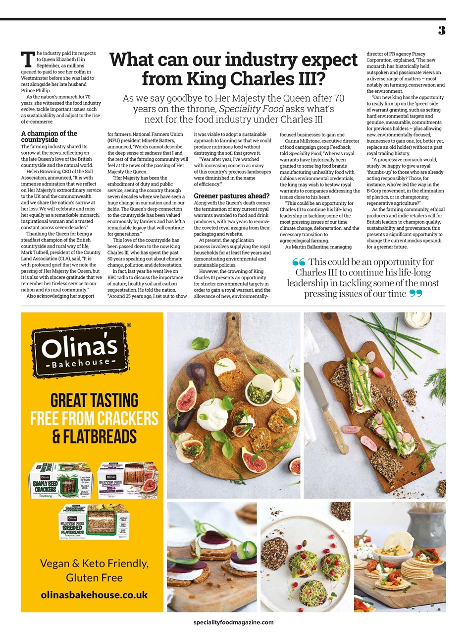 Speciality Food Preview Pages