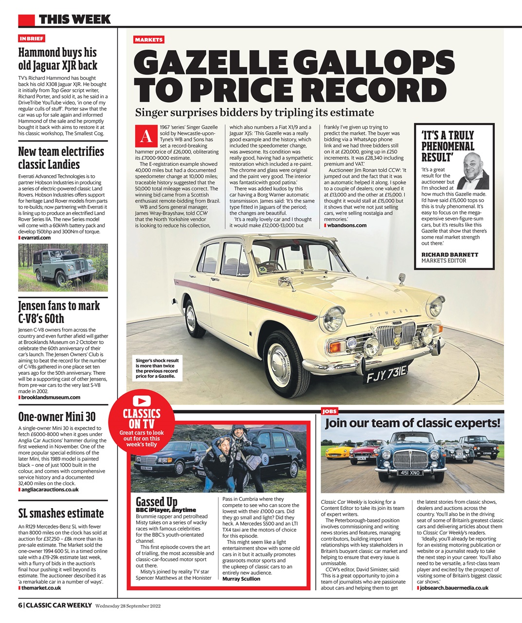 Classic Car Weekly Preview Pages