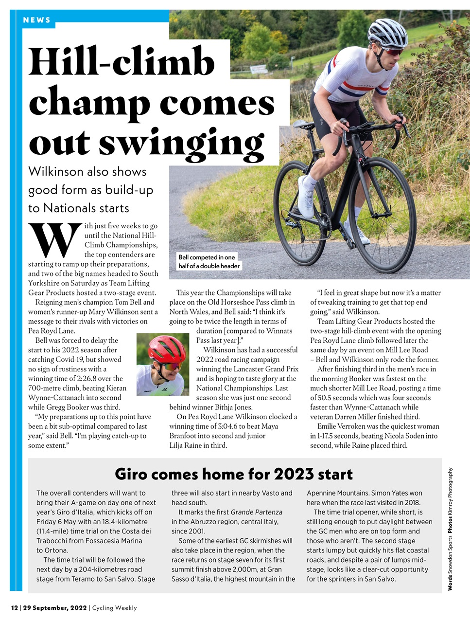 Cycling Weekly Preview Pages