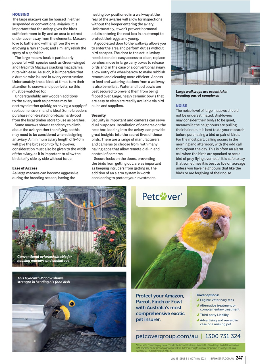 Australian Birdkeeper Magazine Preview Pages