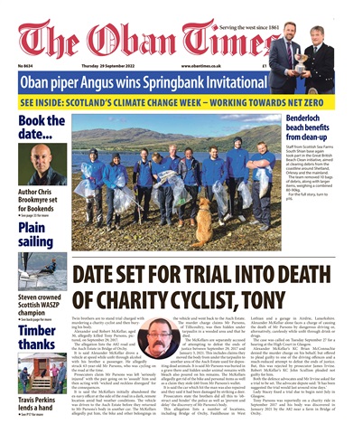 The Oban Times & Lochaber Times issue 29th September 2022