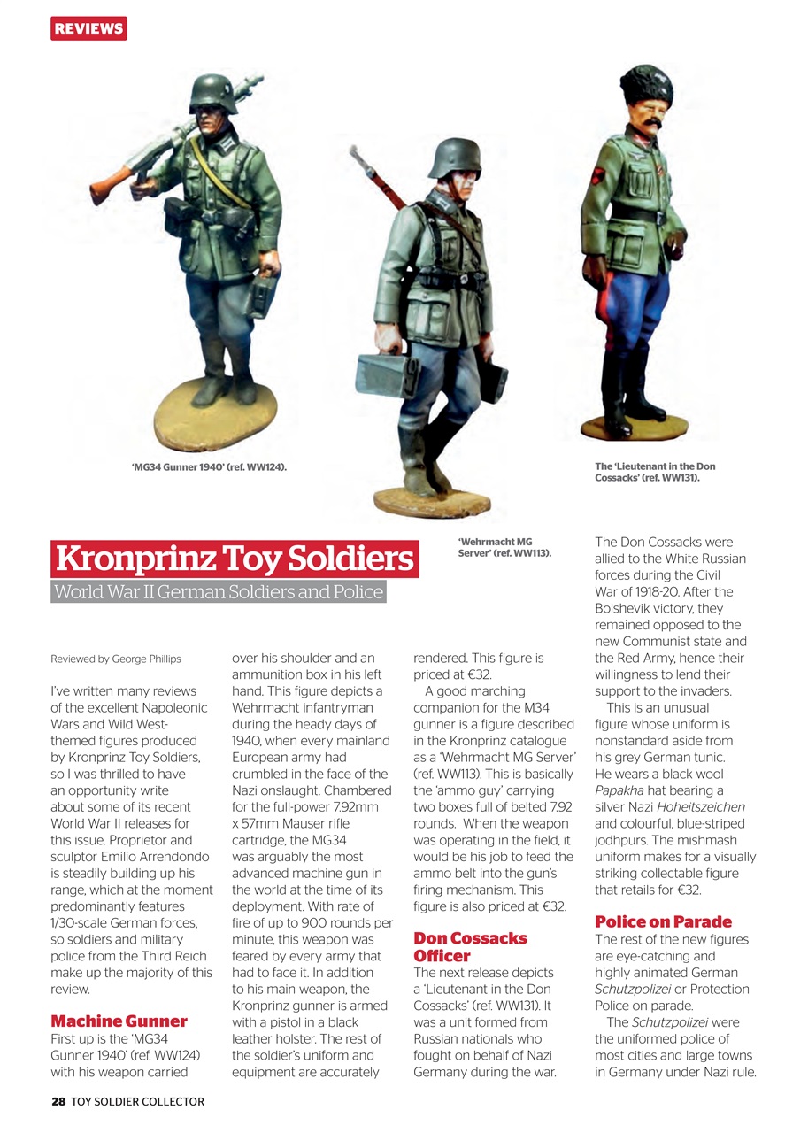 Toy Soldier Collector and Historical Figures Preview Pages