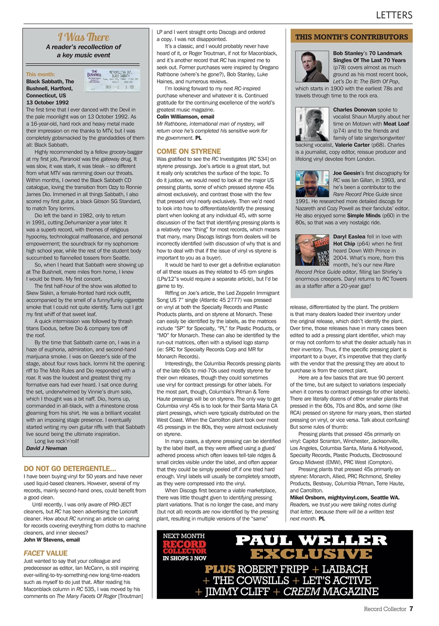 Record Collector Preview Pages