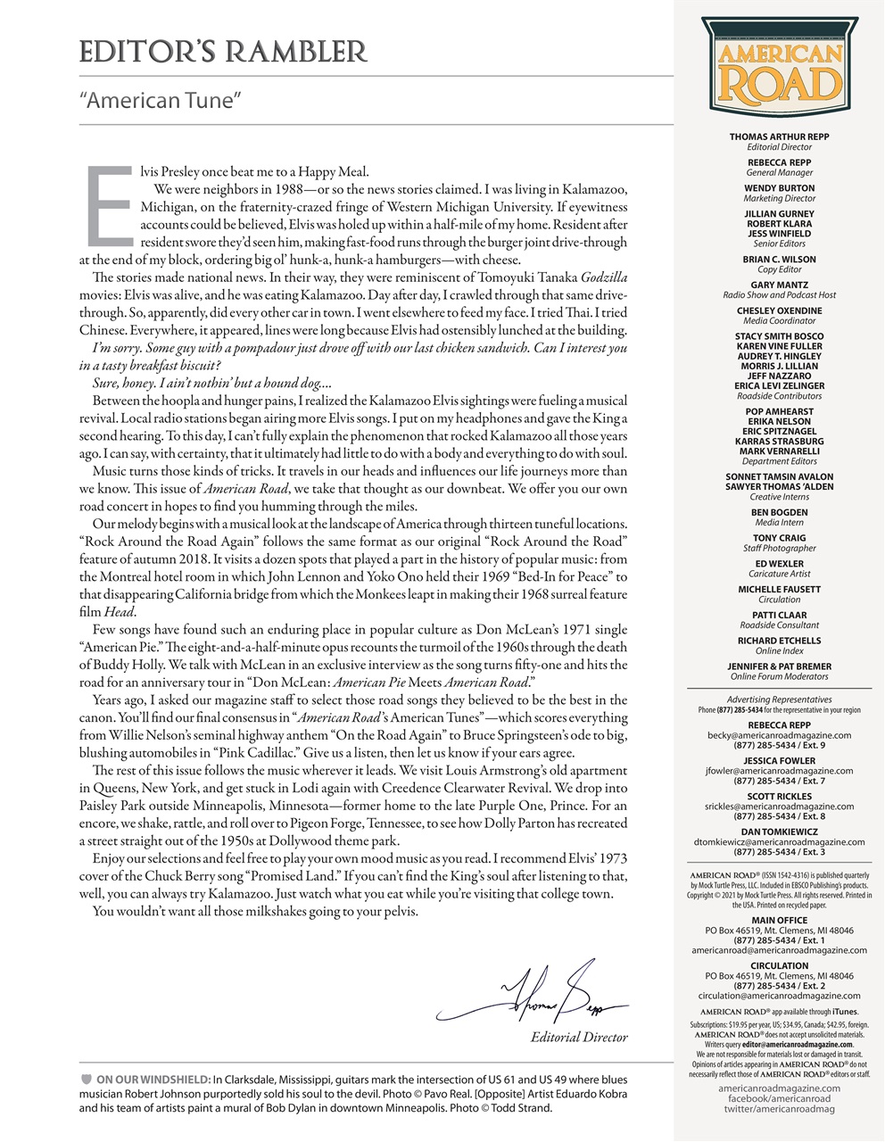 American Road Preview Pages