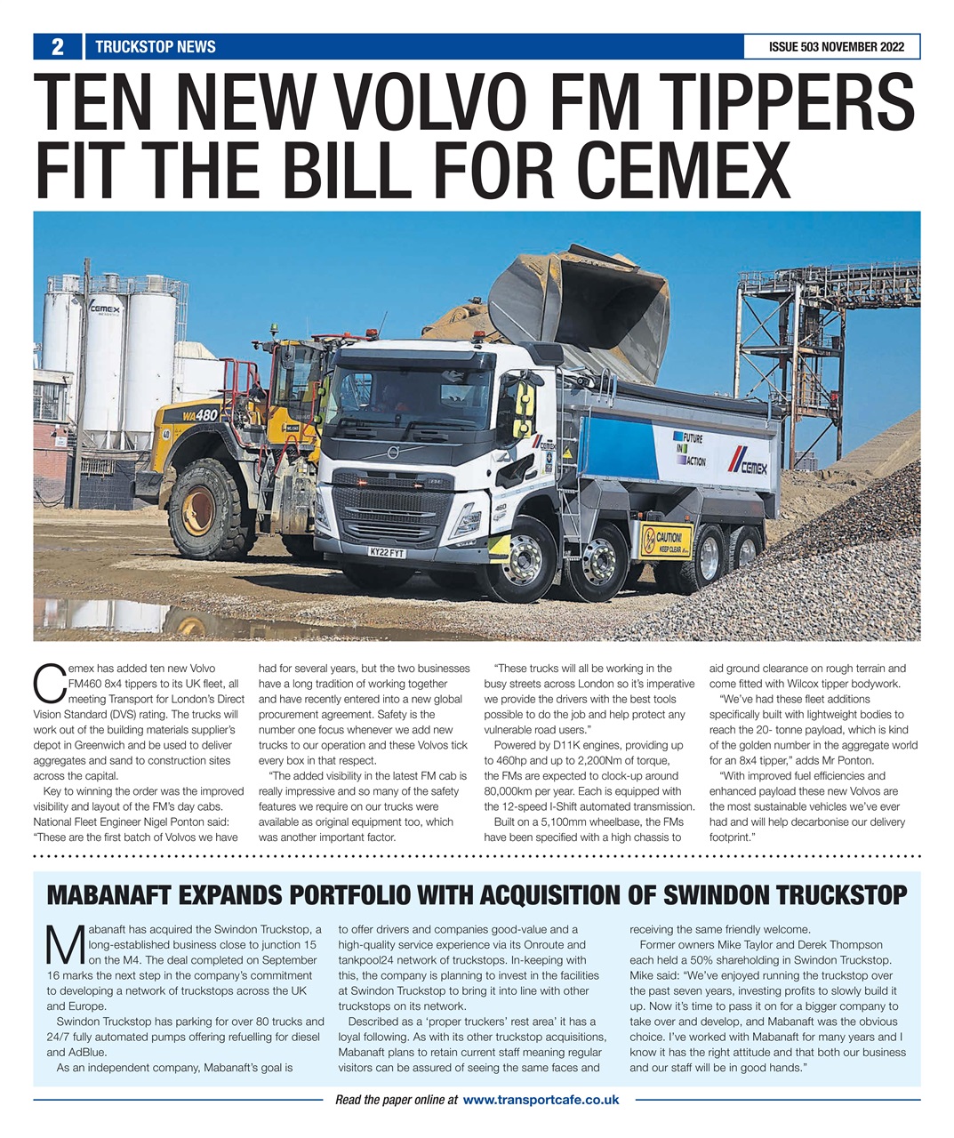 Truckstop News Preview Pages