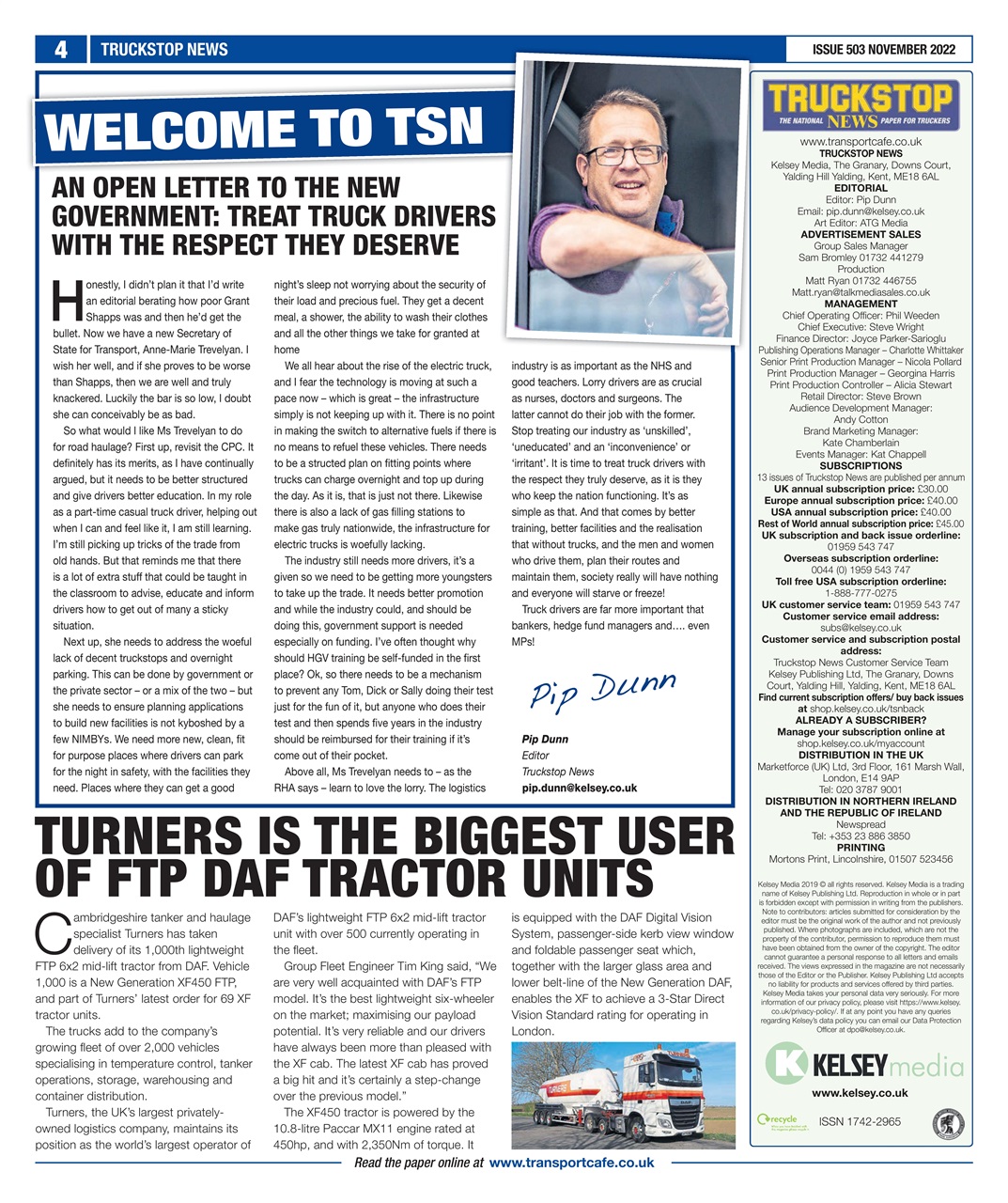 Truckstop News Preview Pages