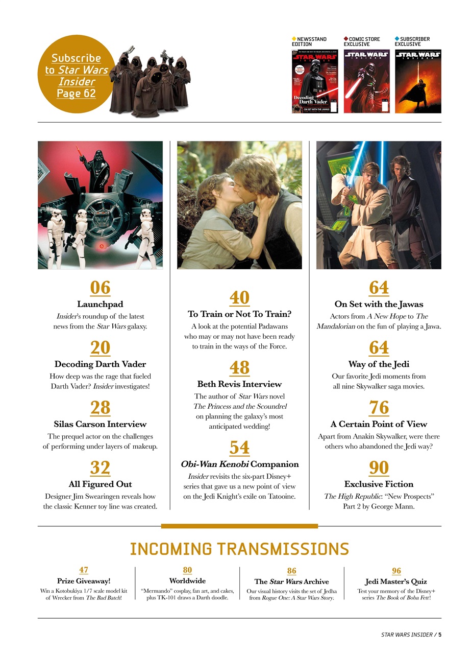 Star Wars Insider Preview Pages