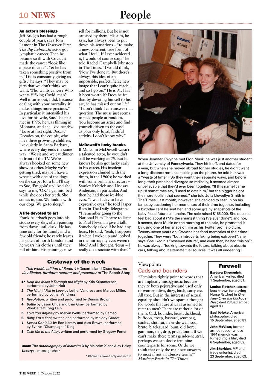 The Week Preview Pages