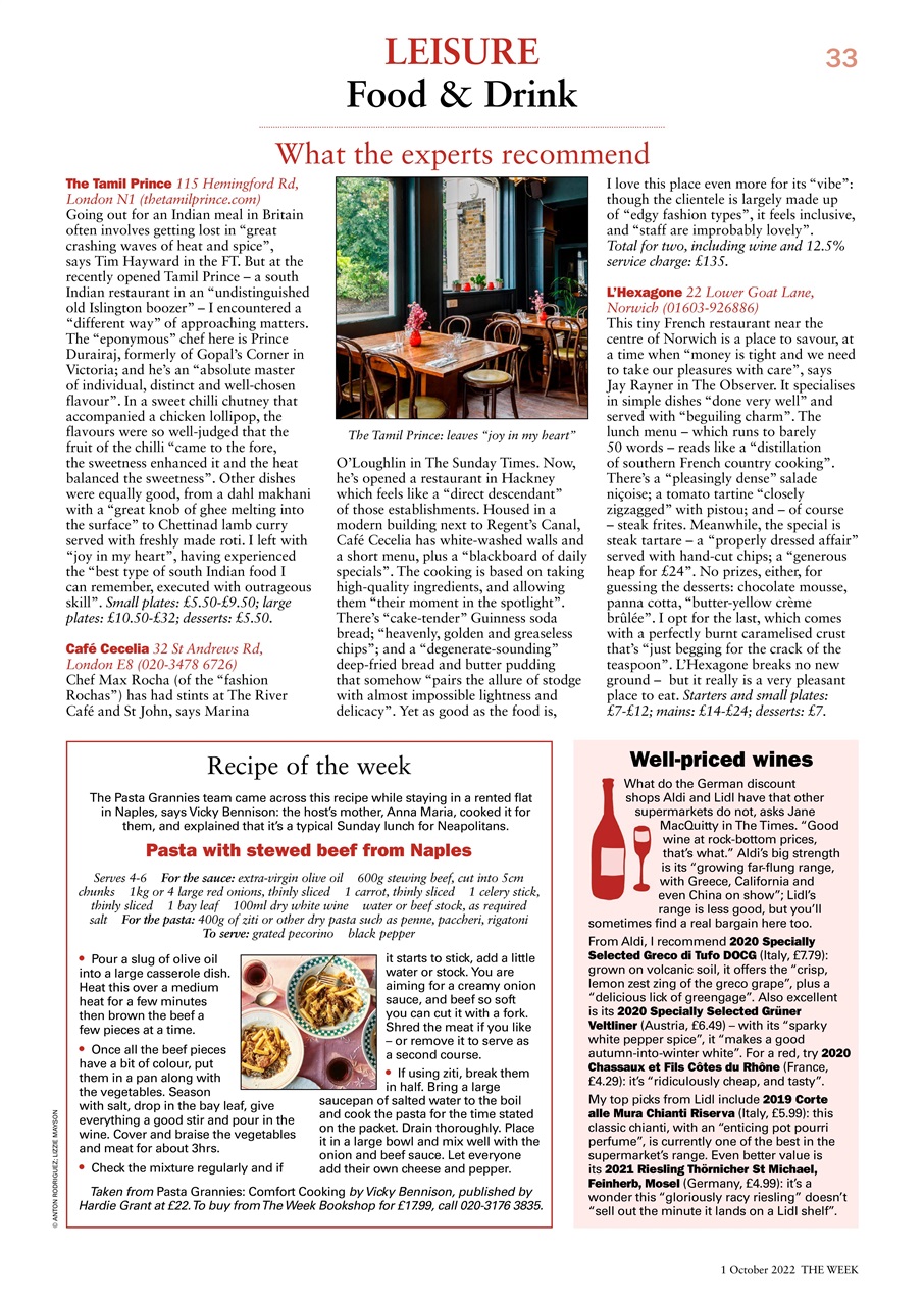 The Week Preview Pages