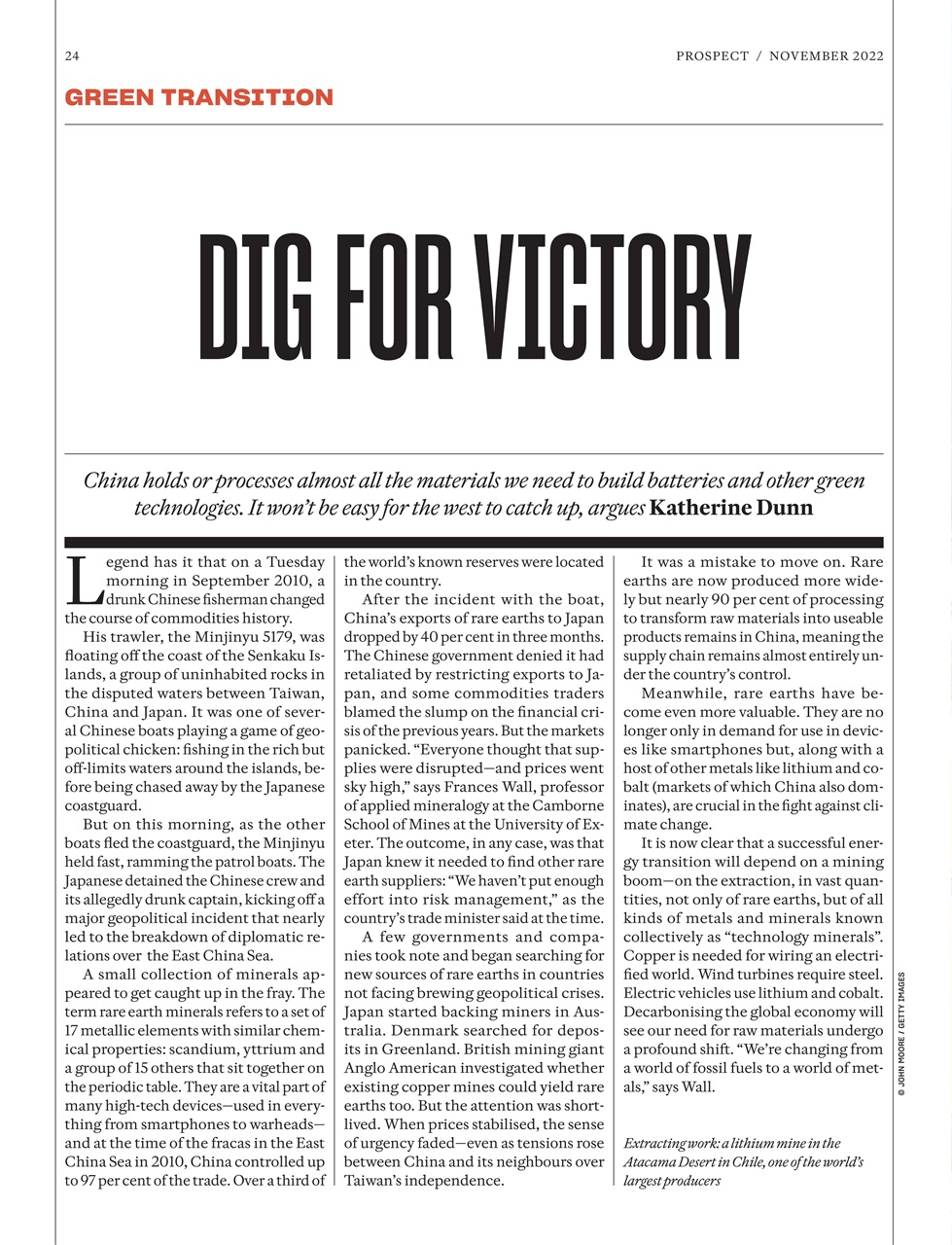 Prospect Magazine Preview Pages