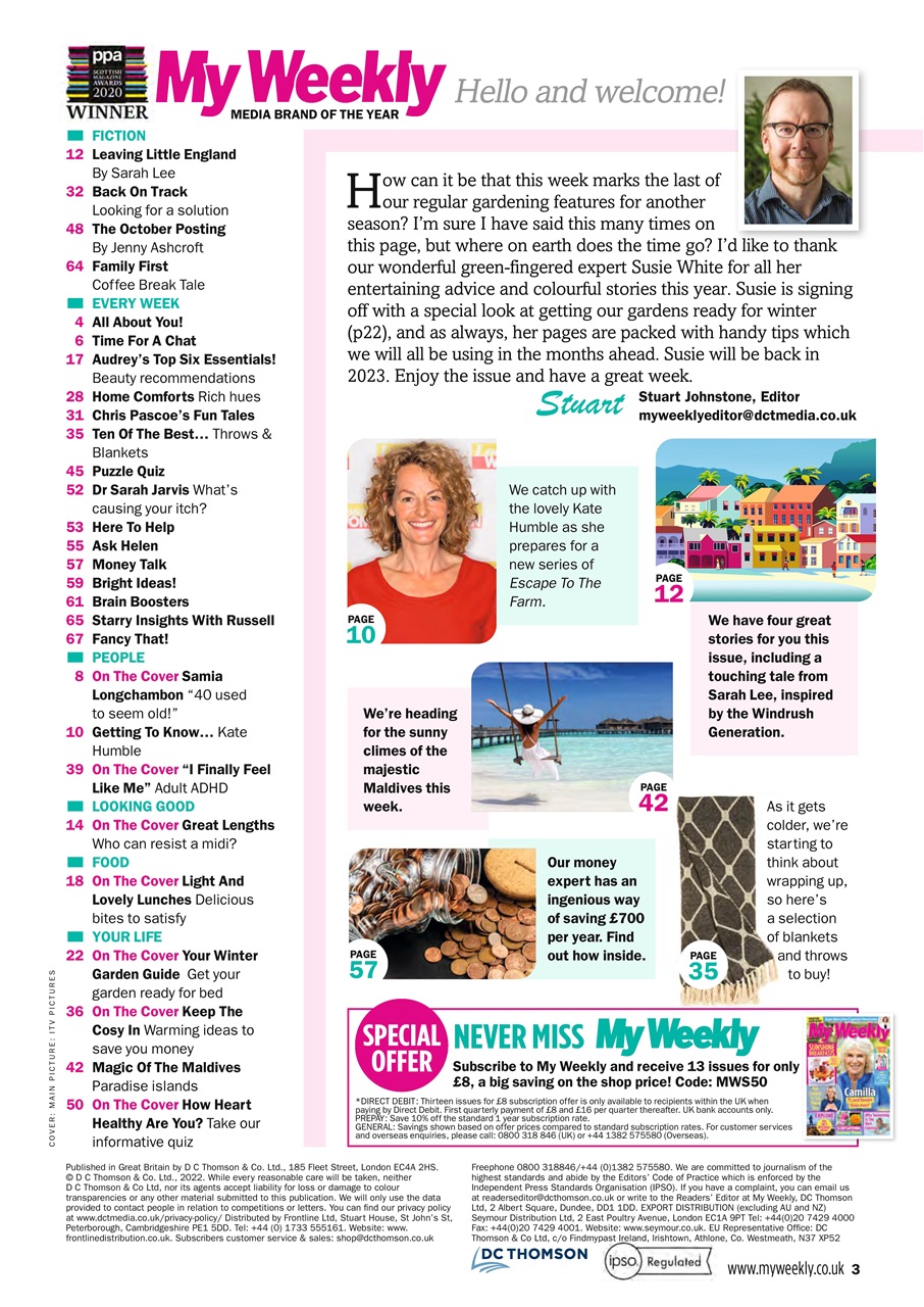 My Weekly Preview Pages