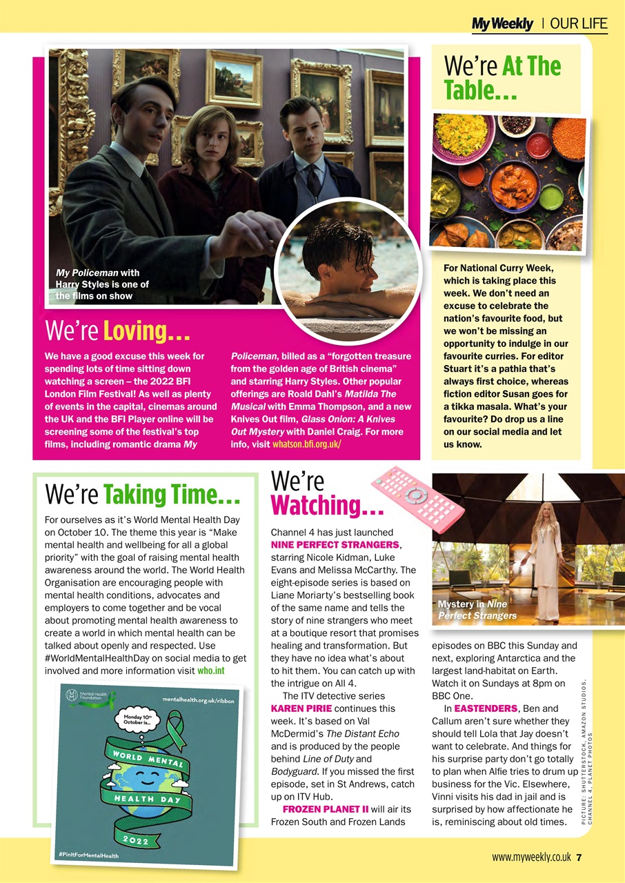 My Weekly Preview Pages