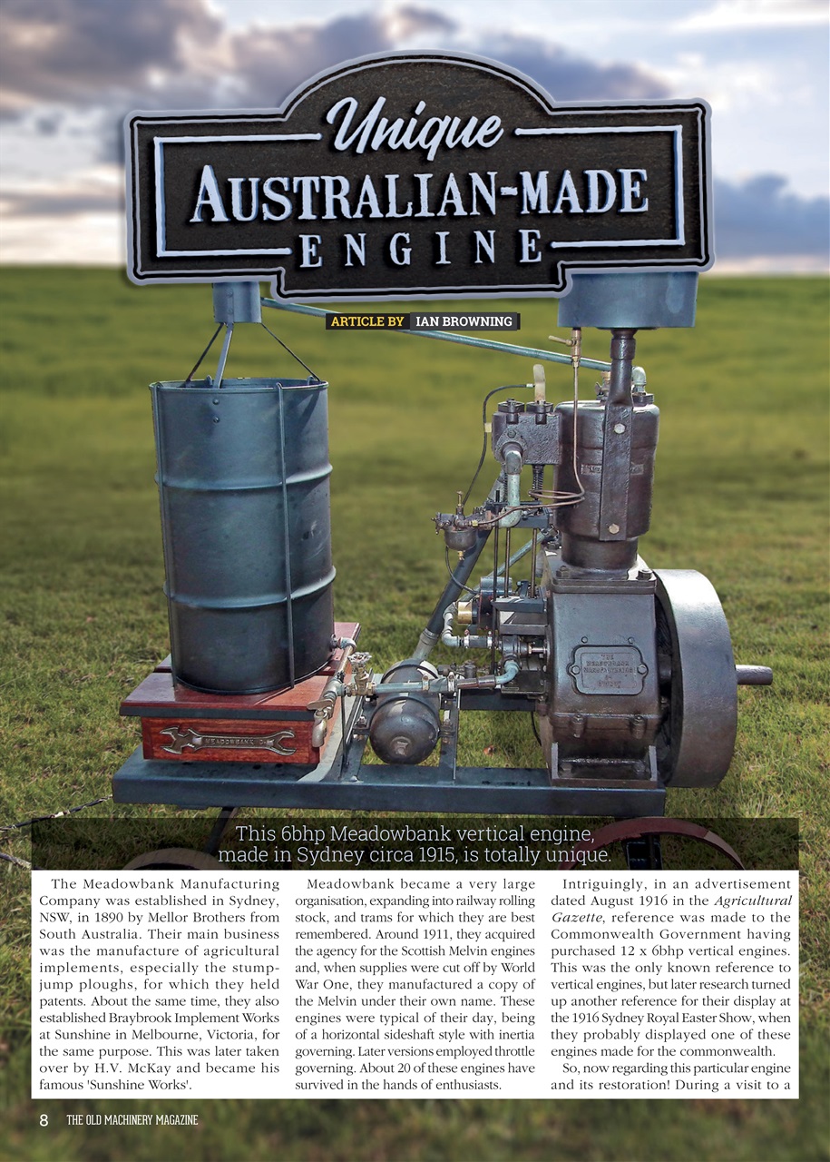 The Old Machinery Magazine Preview Pages