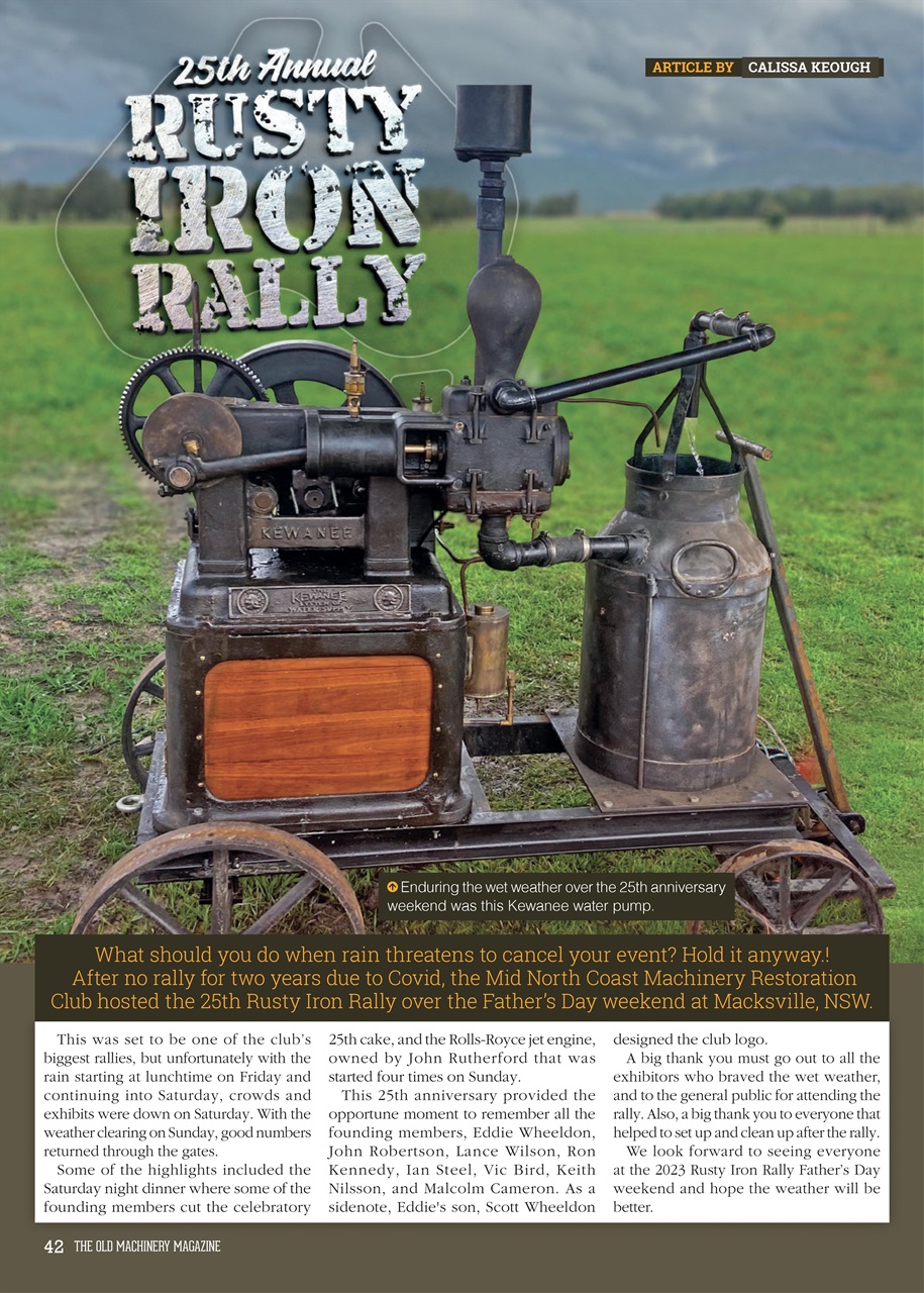 The Old Machinery Magazine Preview Pages