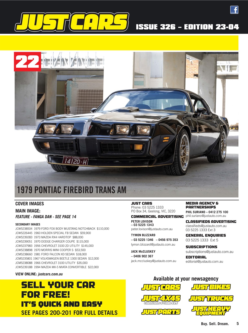 JUST CARS Preview Pages