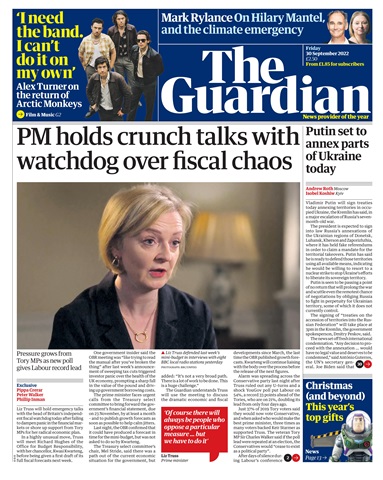 The Guardian Newspaper issue Friday, September 30, 2022