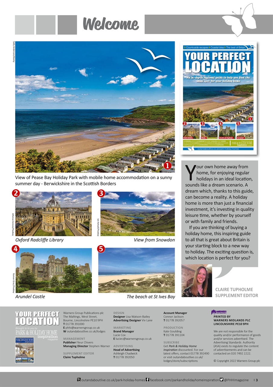 Park and Holiday Home Inspiration magazine Preview Pages