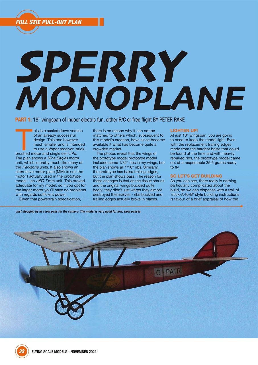 Radio Control Model Flyer Preview Pages