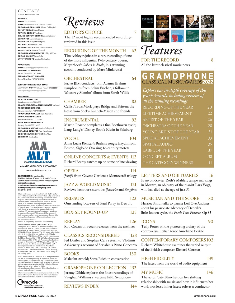 Gramophone Preview Pages