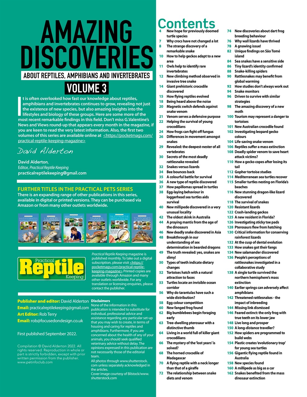 Practical Reptile Keeping Preview Pages