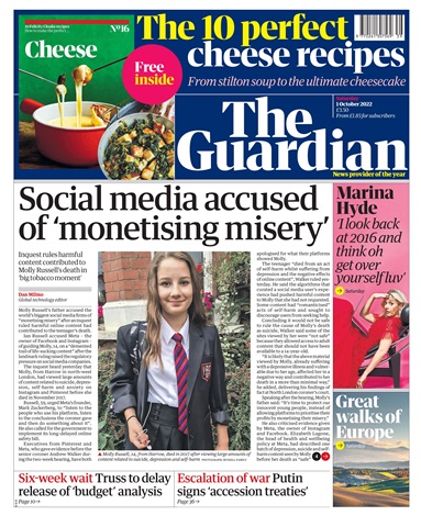 The Guardian Newspaper issue Saturday, October 1, 2022