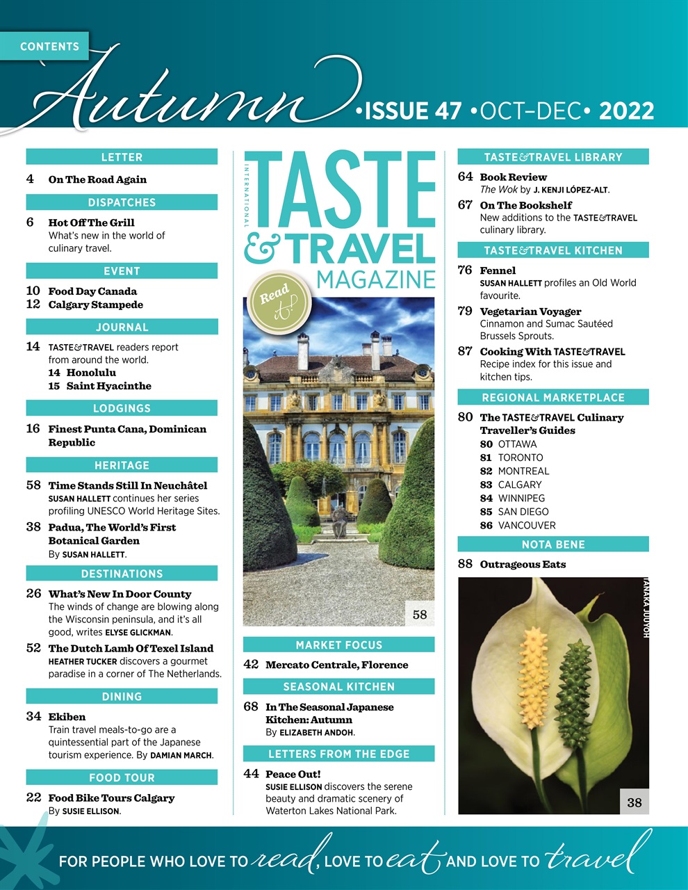Taste & Travel International Preview Pages