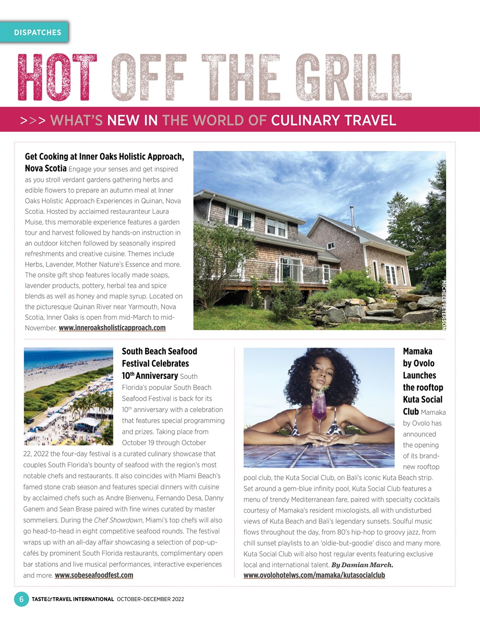 Taste & Travel International Preview Pages