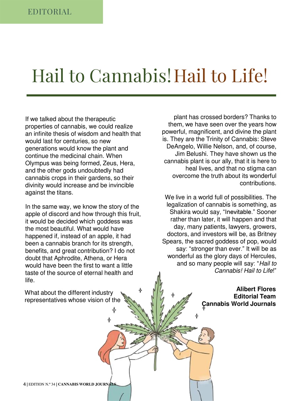 Cannabis World Journals Preview Pages