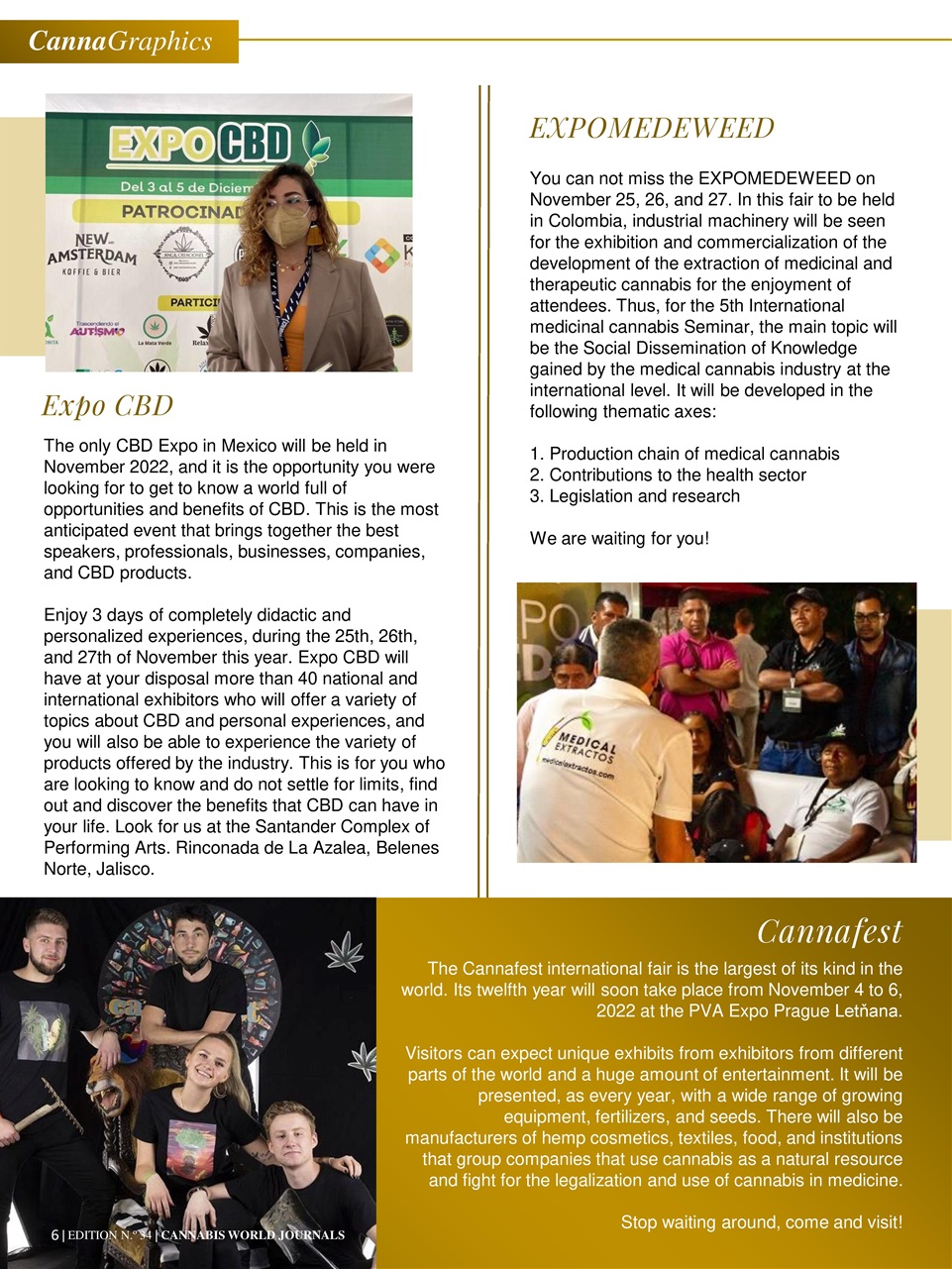 Cannabis World Journals Preview Pages