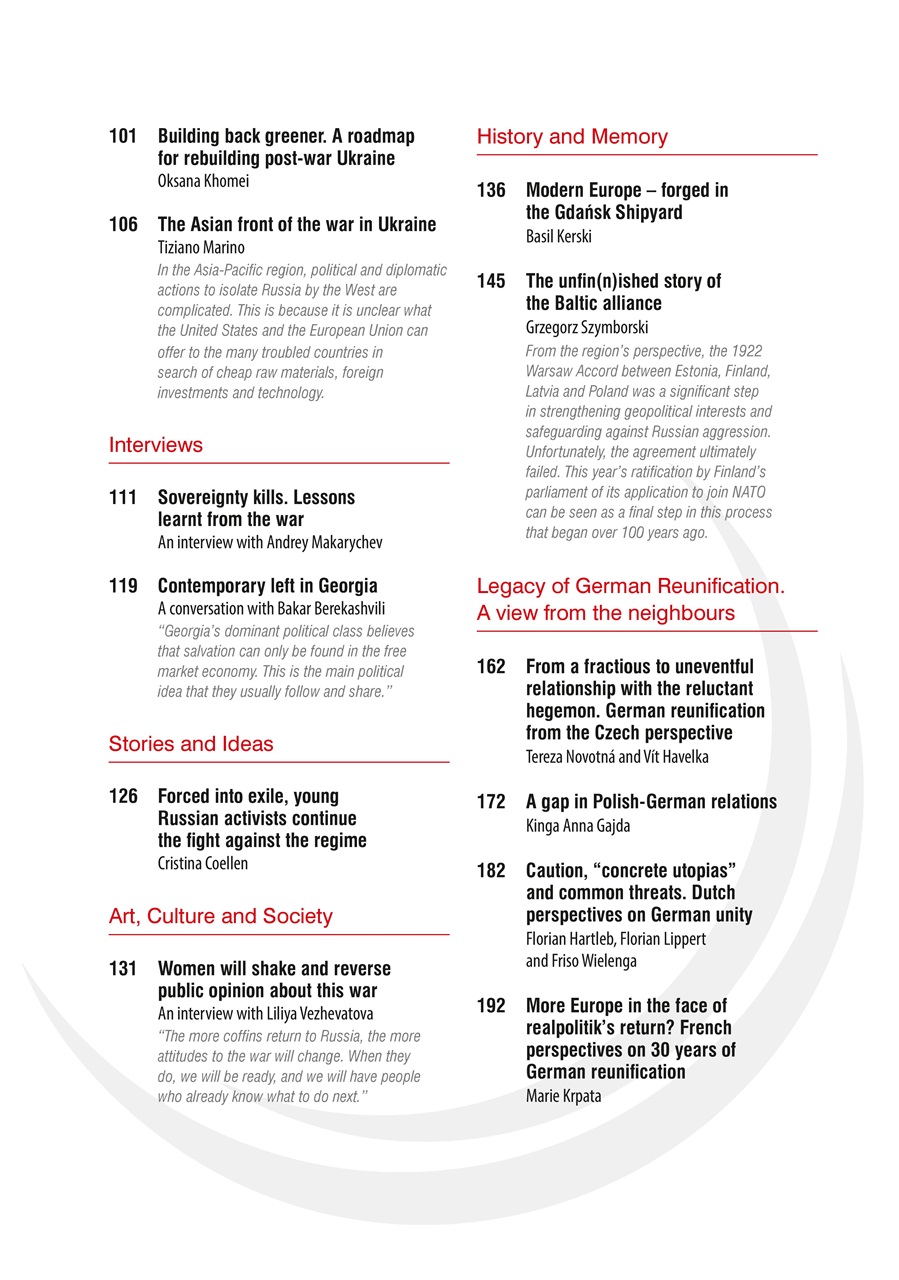 New Eastern Europe Preview Pages