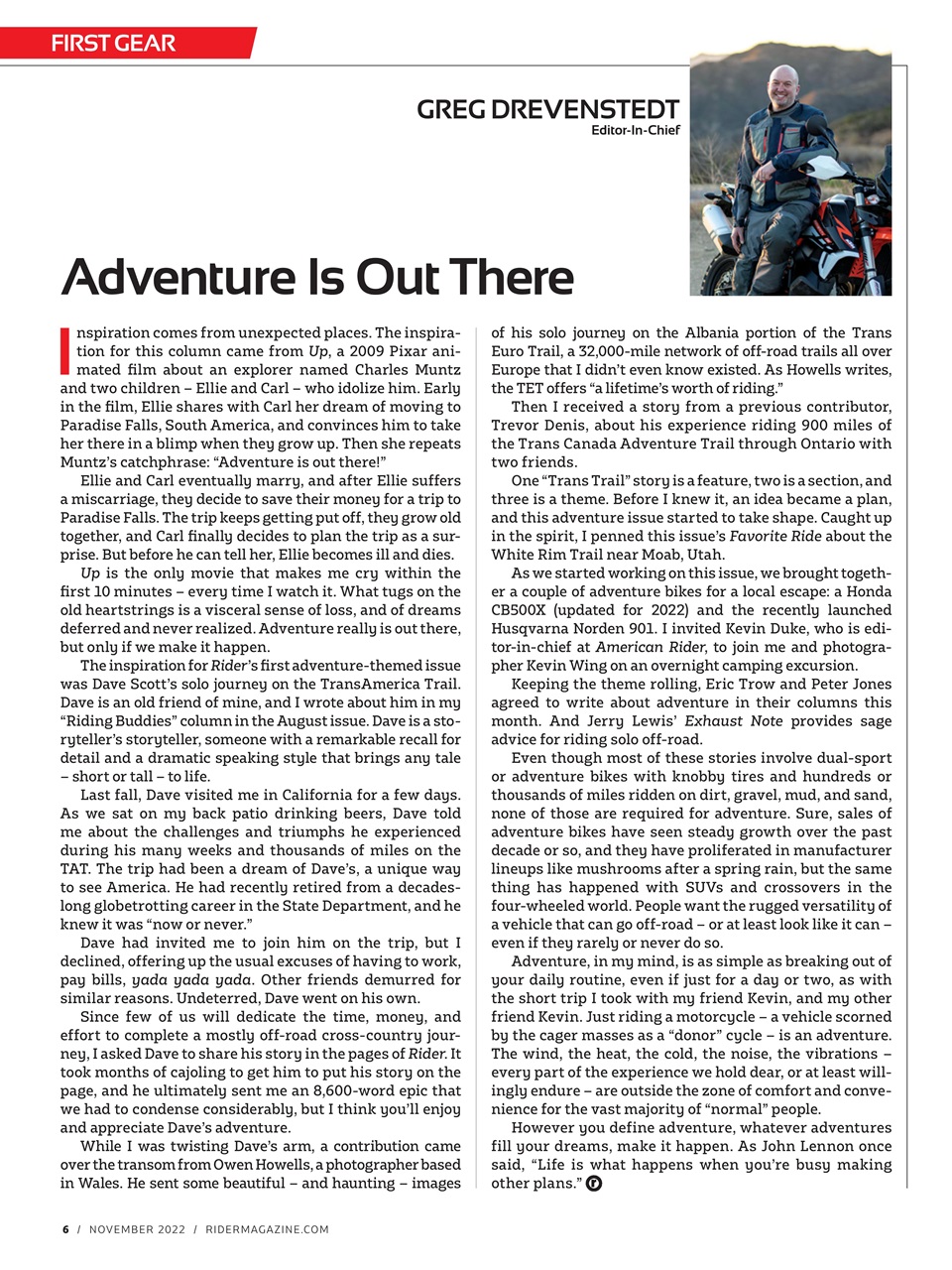 Rider Magazine Preview Pages