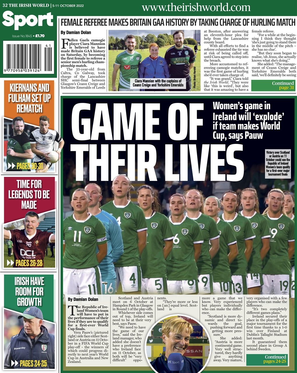 Irish World Preview Pages