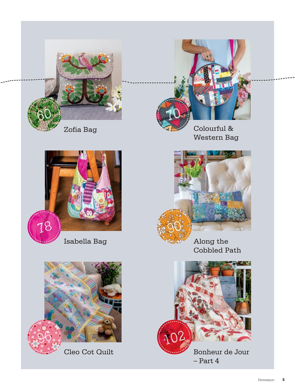 Homespun Preview Pages