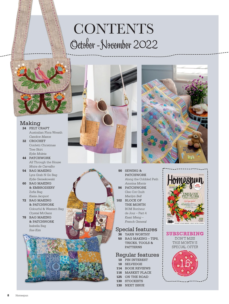 Homespun Preview Pages